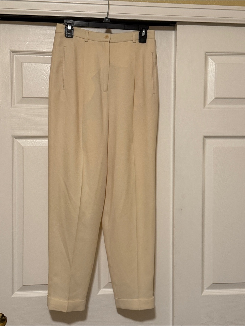 Chaus Women’s Cream Dress Pants - Classic Tailored Fit